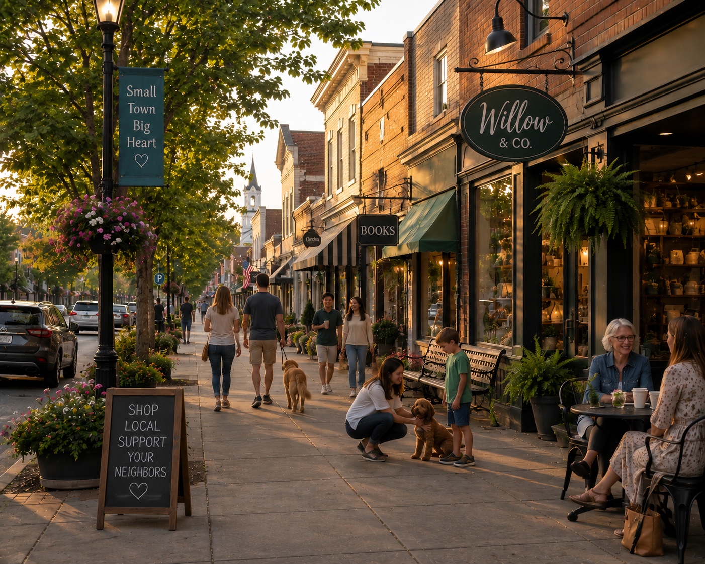 A local outdoor event bringing people together